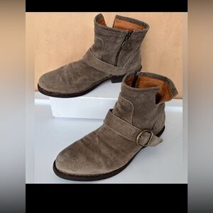 Fiorentini + Baker Chad Carnaby Suede ankle boot in Taupe FB Size 37 = US 7